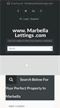 Mobile Screenshot of marbellalettings.com