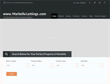 Tablet Screenshot of marbellalettings.com